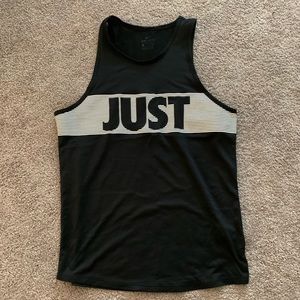Nike “Just Do It” Womens Black & White TankTop, Sm